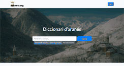 Desktop Screenshot of diccionari.aranes.org